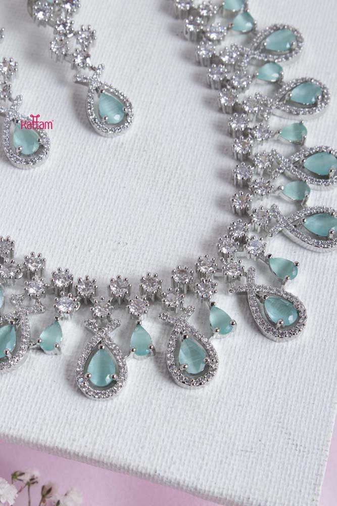 Penelope - AD Mint Stone Choker - N2365