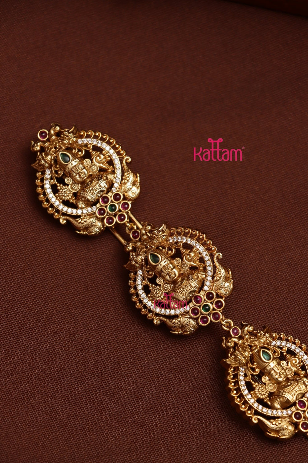 Perumal With Ganesha Jadai Billai - Design 39 - JB107
