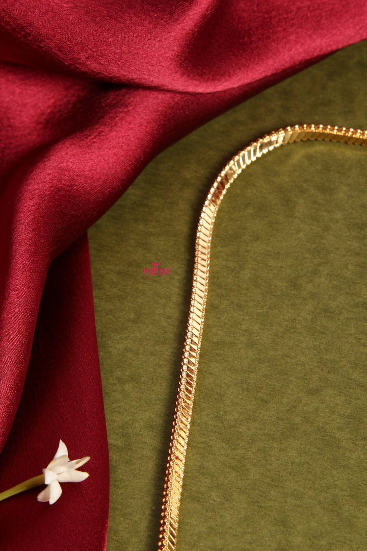 Plain Gold Chain - Design 1 (No Earring) - N1335