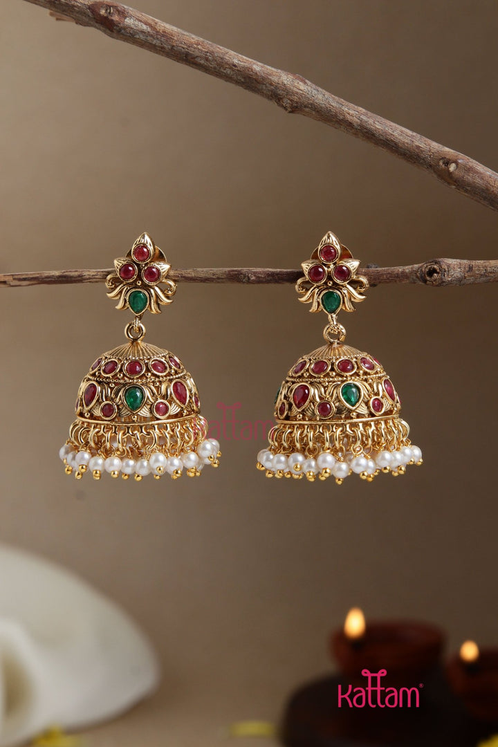 Pretty Pearl Jhumka - E890