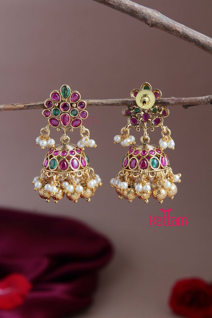 Pretty Pearl Jhumka - E817