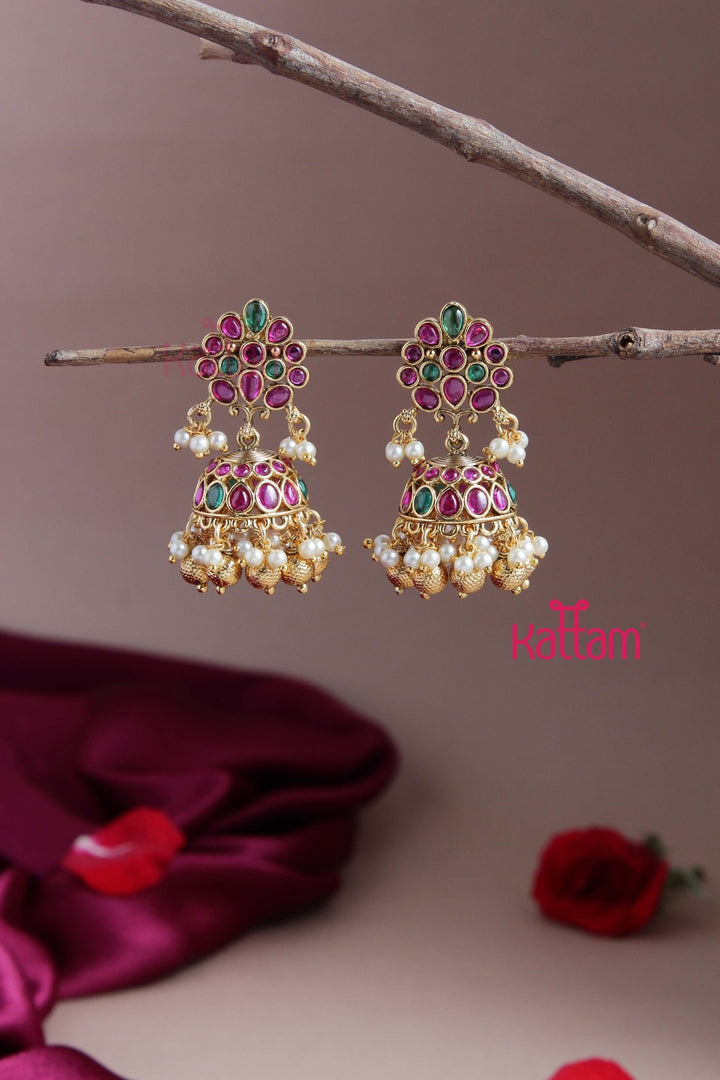 Pretty Pearl Jhumka - E817