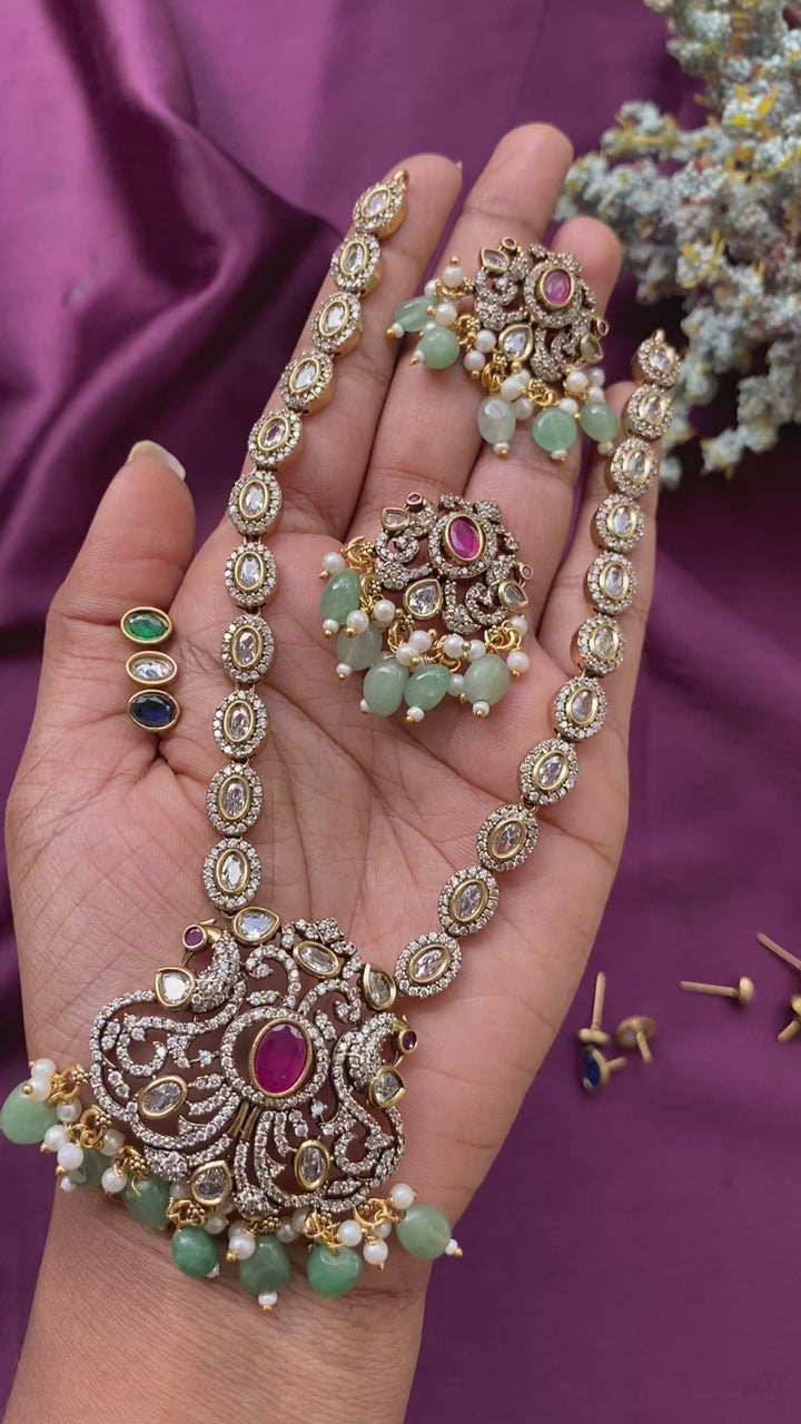 Victorian Interchangeable Necklace - PastelGreen