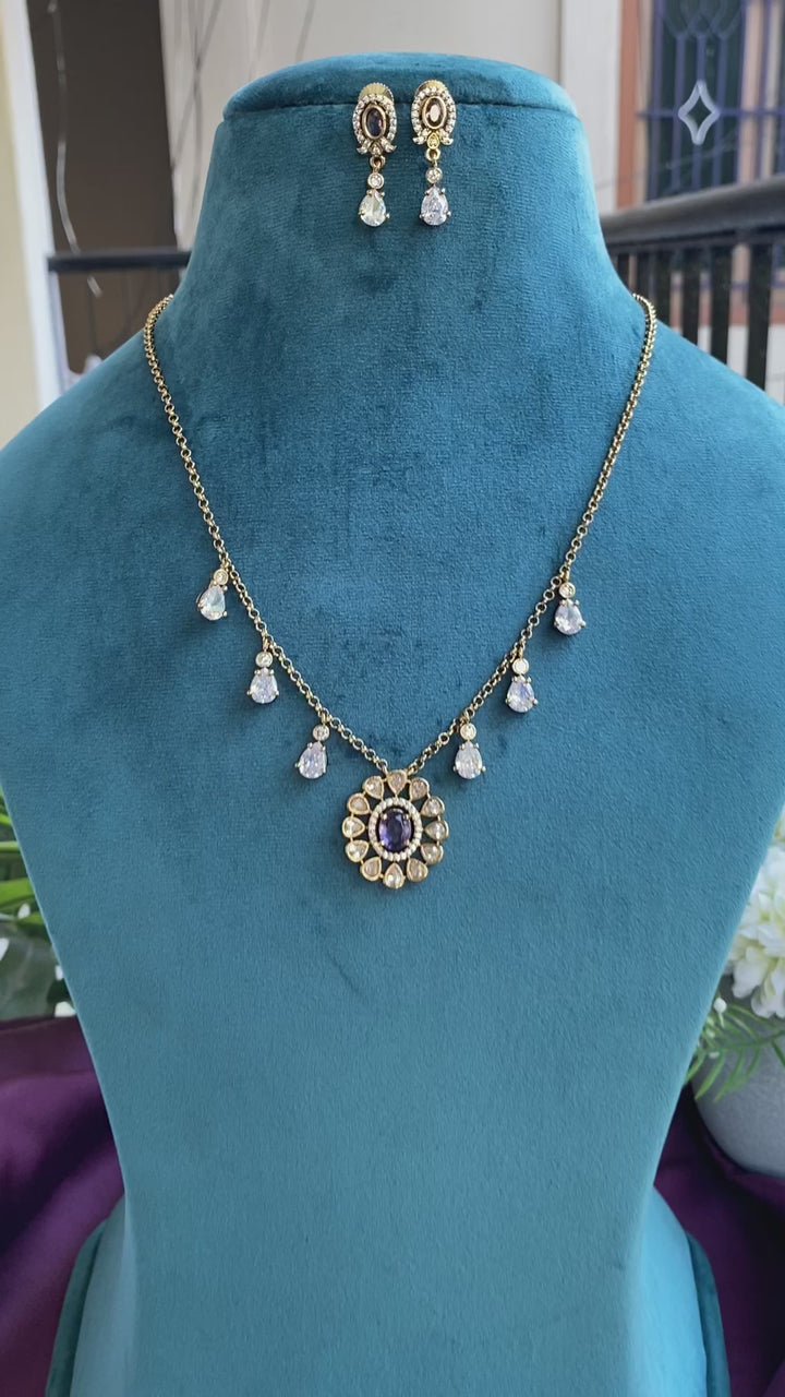 Ahana - Purple Charm Chain