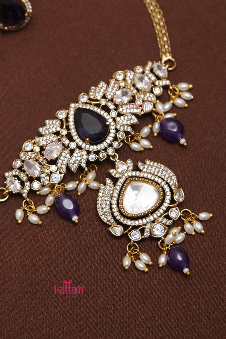 Punya - AD Thilak Purple Choker - N5215