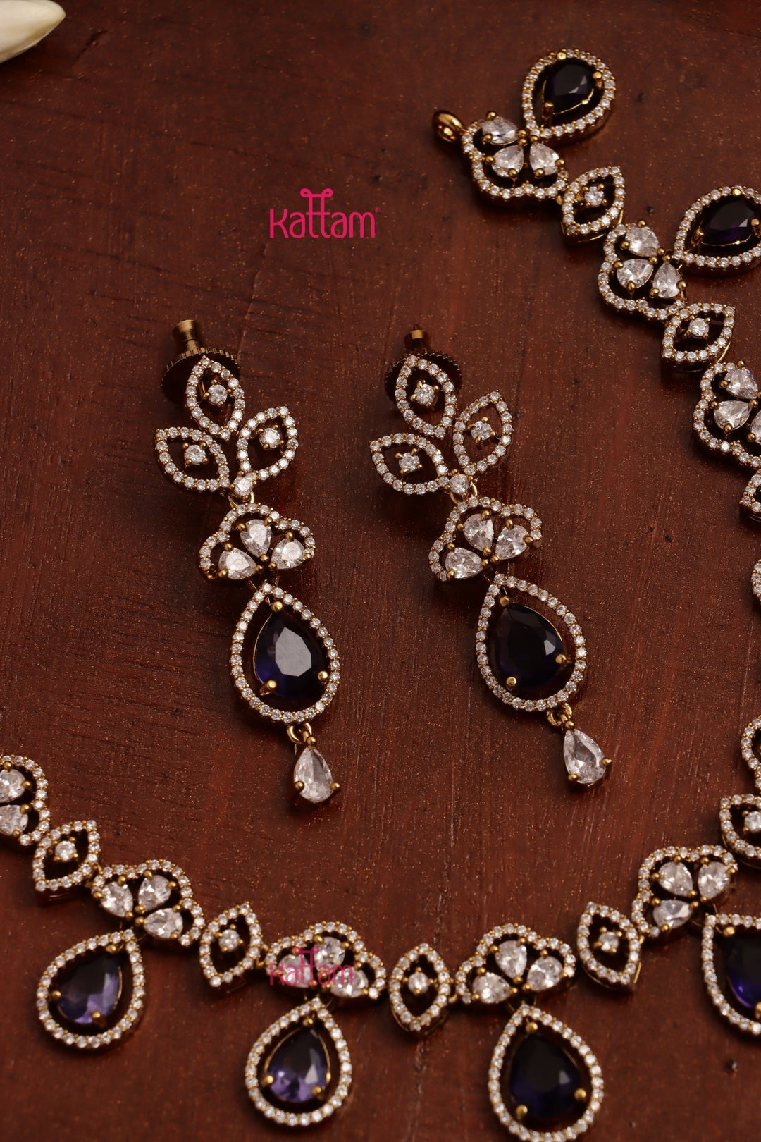 Rachel - AD Stone Purple Choker - N5290