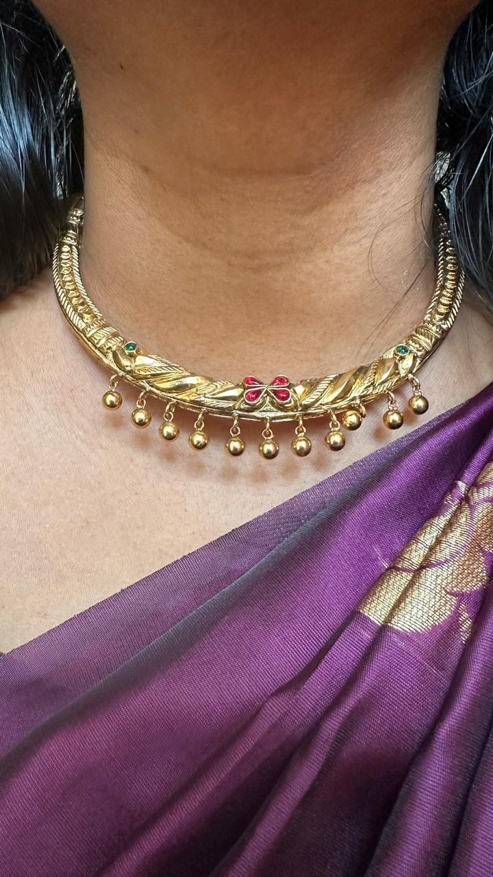 Rahini Handcrafted Hasli Choker - Design 6 - N2600