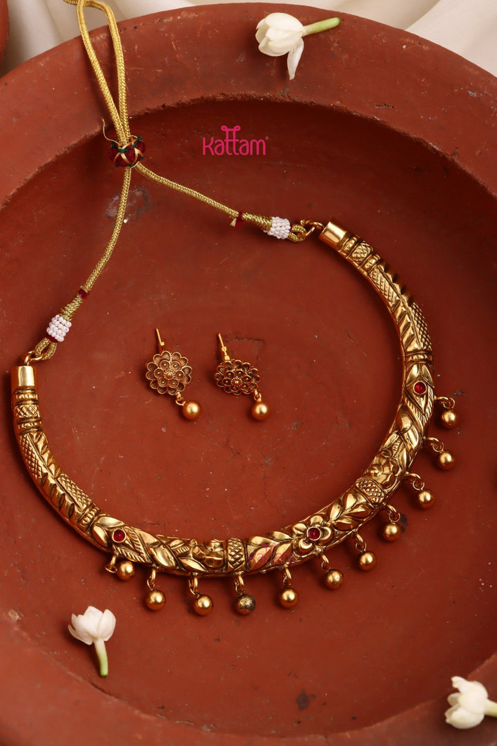 Rahini Handcrafted Hasli Choker Set - Design 8 - N3397
