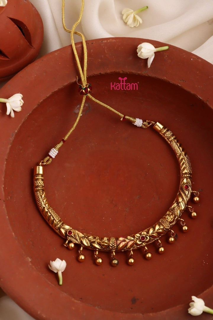 Rahini Handcrafted Hasli Choker Set - Design 8 - N3397