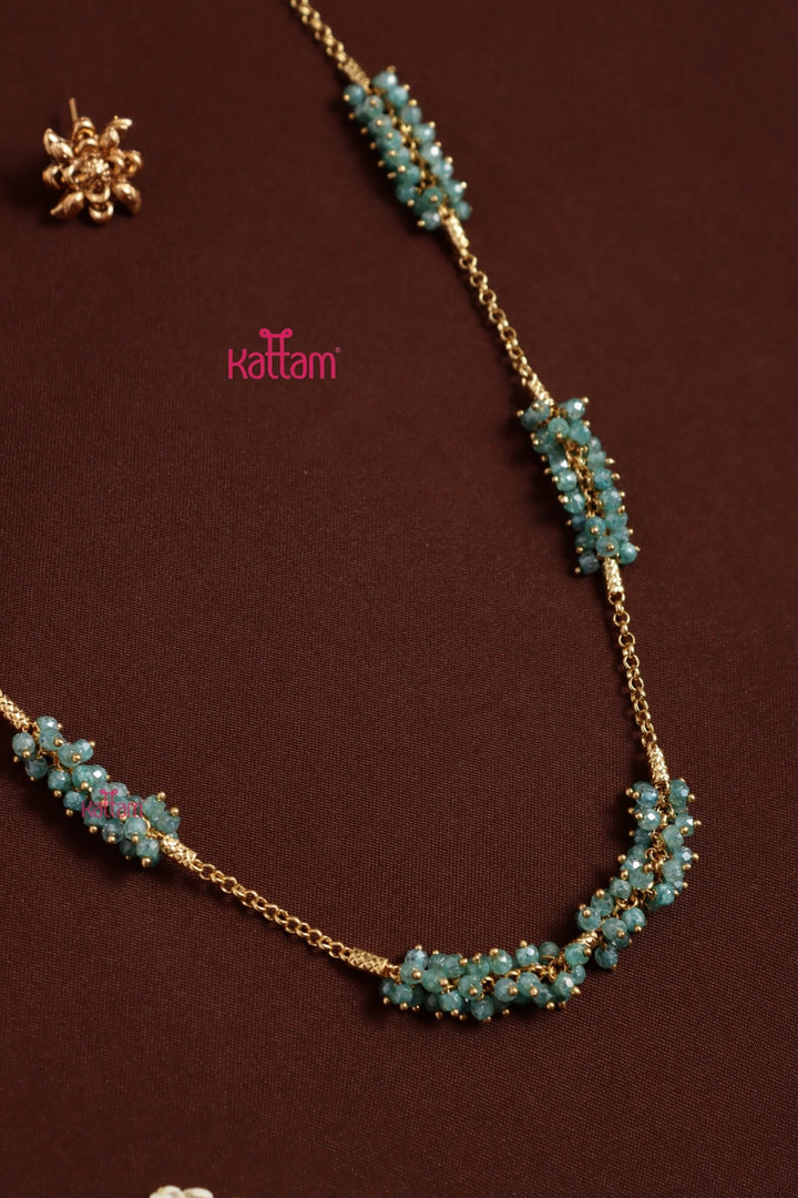 Rangeela - Aqua Crystal Bead Chain - N3992