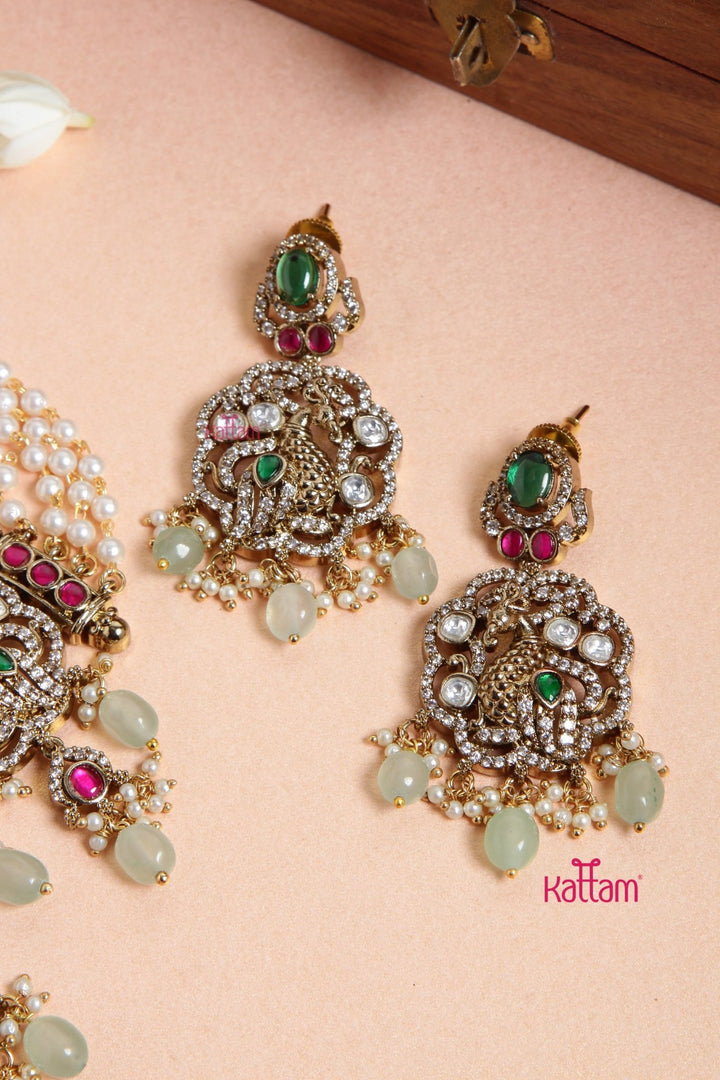 Rani - Victorian Pearl Jadau Choker - N6128