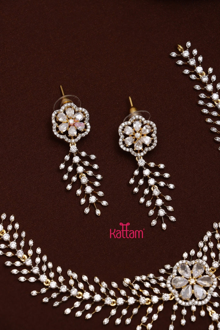 Reega - AD Flower Spike Necklace - N5265