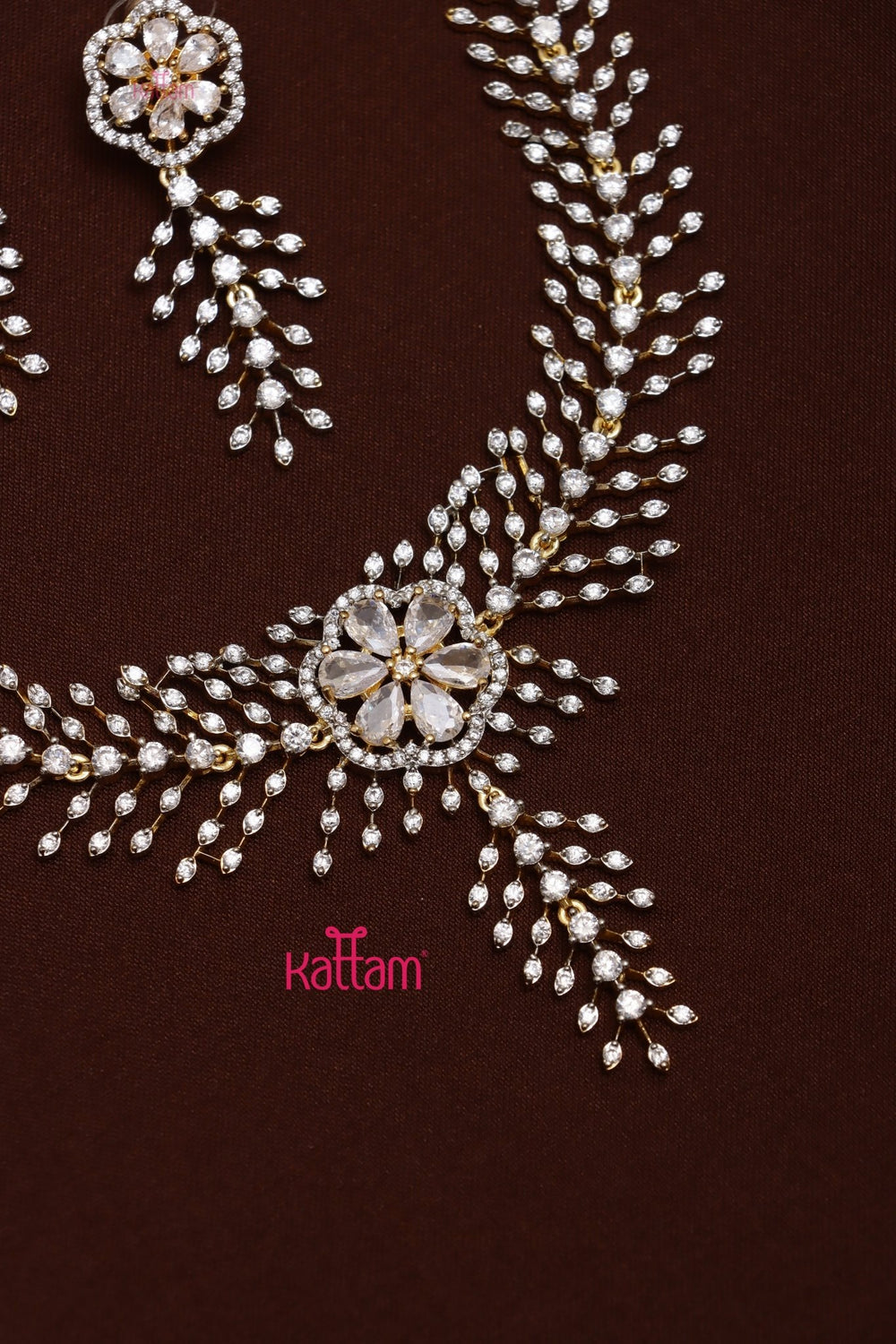 Reega - AD Flower Spike Necklace - N5265