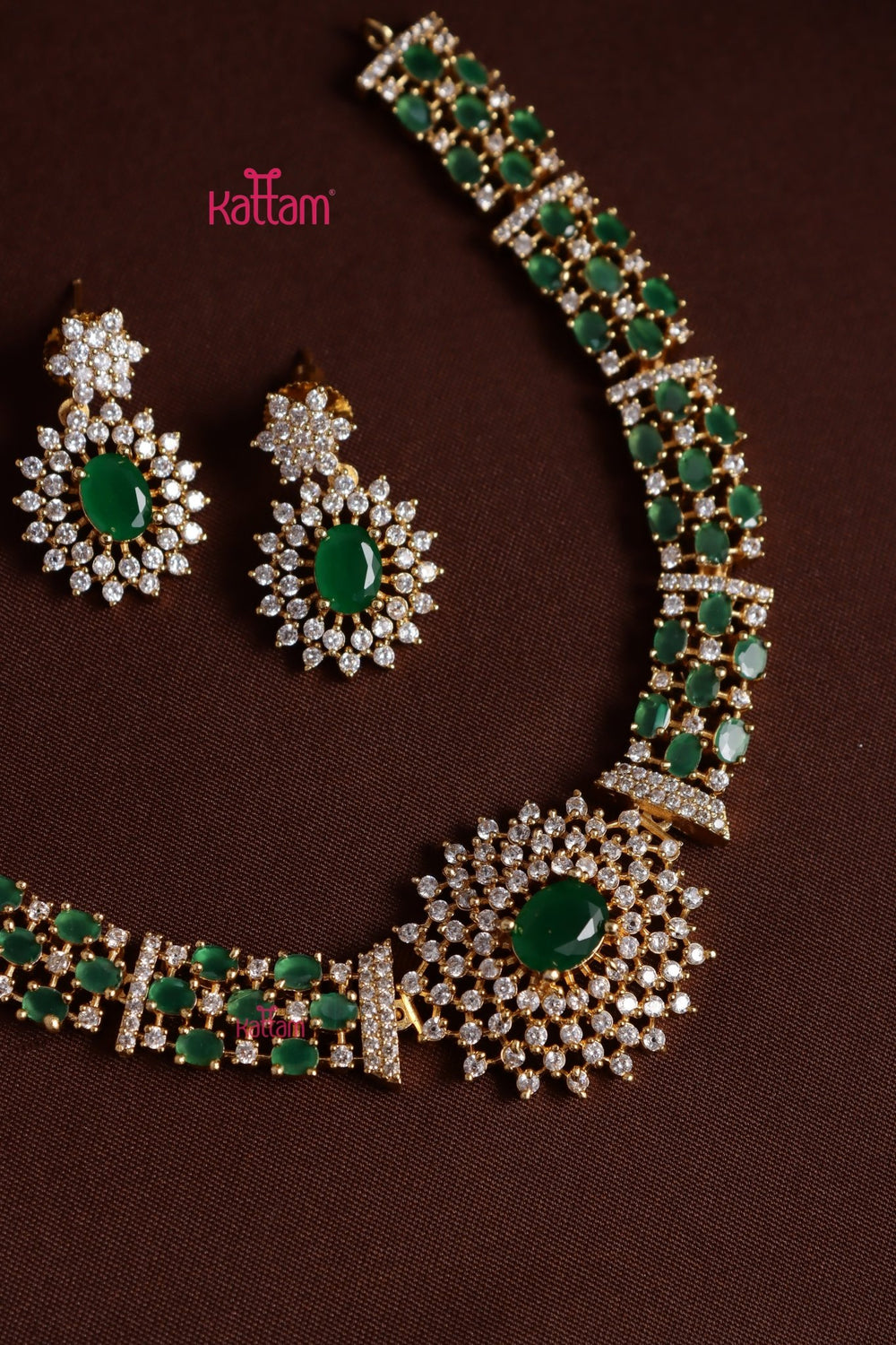 Reeta - AD Green Stone Choker - N5390