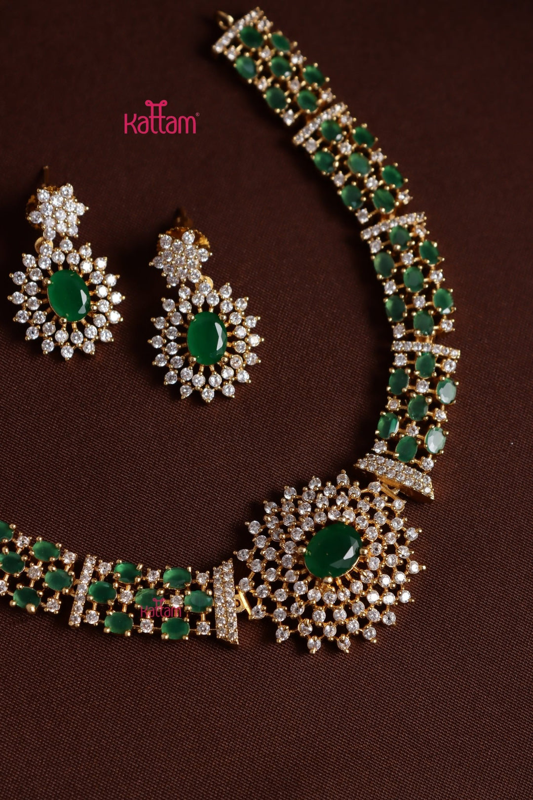 Reeta - AD Green Stone Choker - N5390