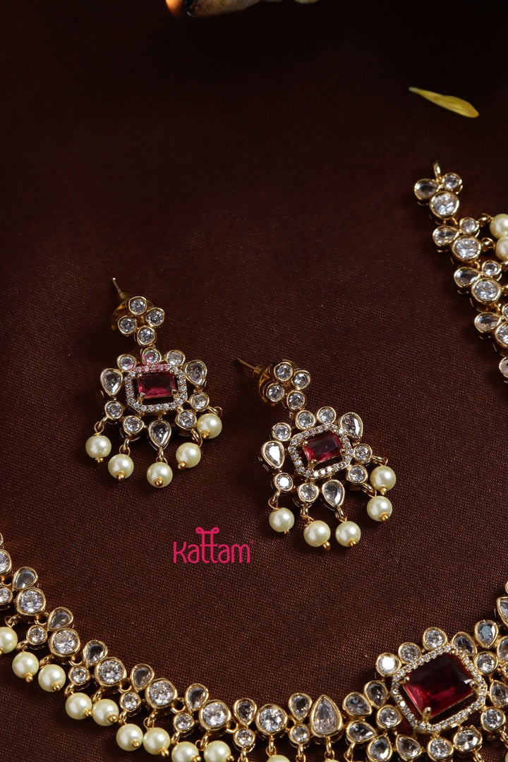 Riya - Ruby Stone Choker - N3247