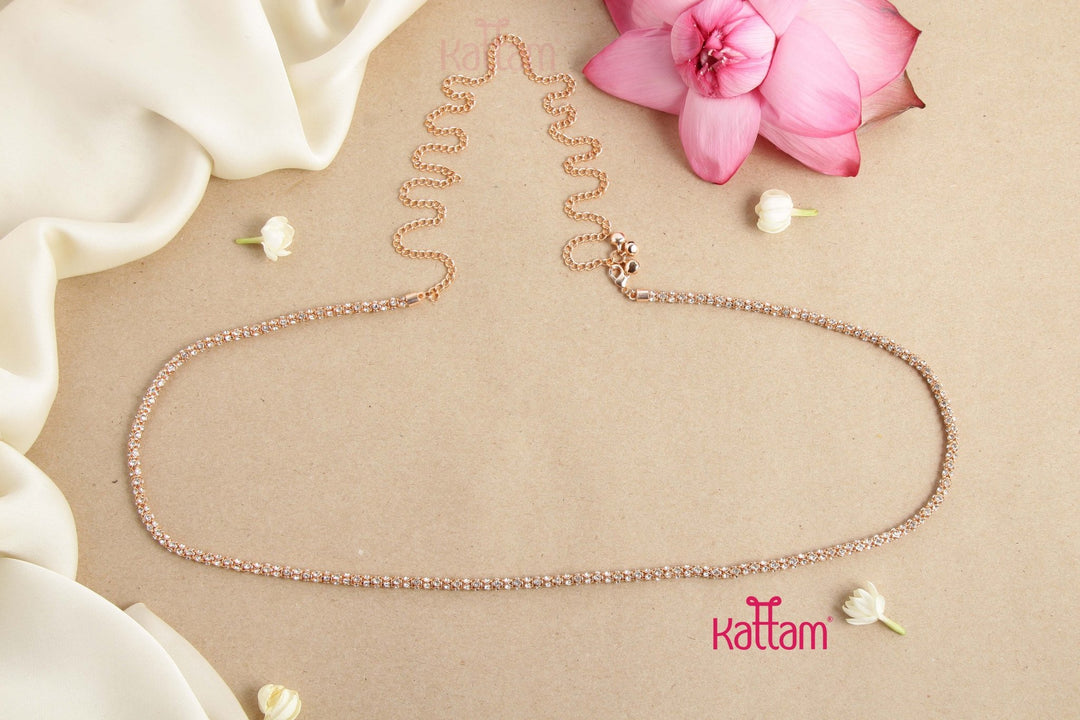 Rosegold Fancy Stone Hipchain - HB115