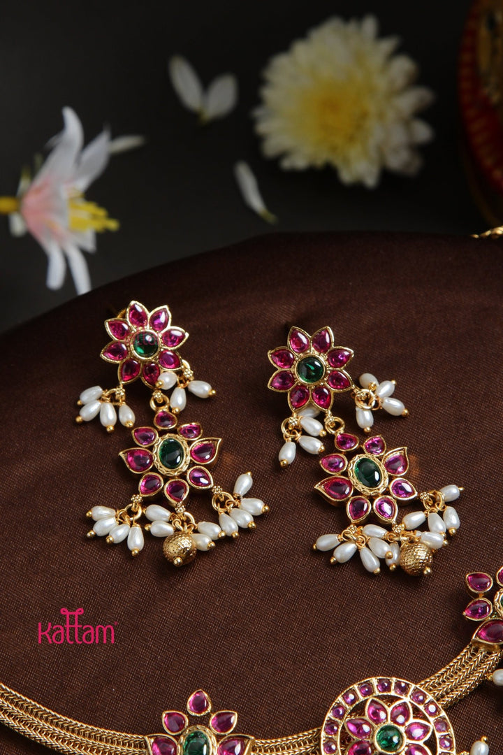 Round Dollar Poo Attigai Set - N3118