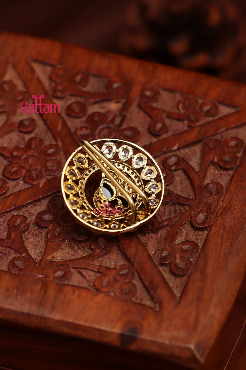 Round Peacock Jadai Billai - JB110