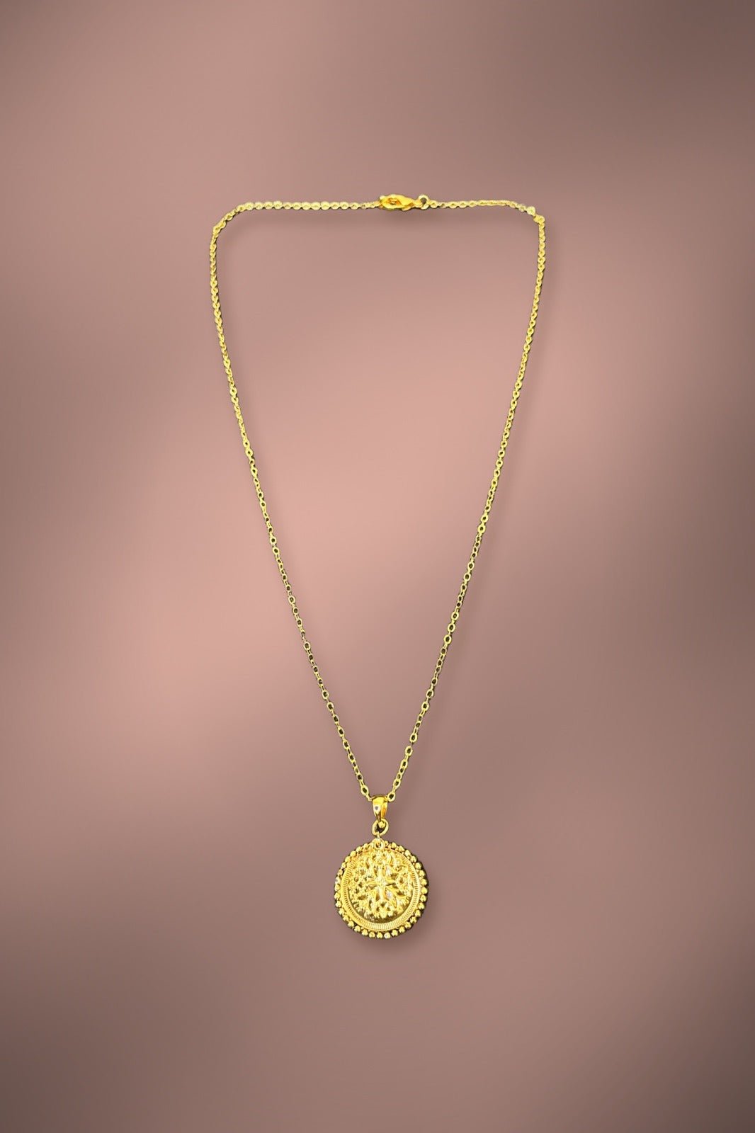 Round Pendant Dollar Chain - SPN85