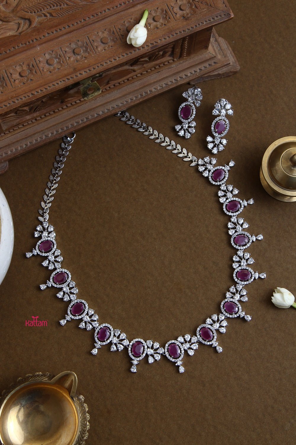 Ruby AD Bridal Choker - N1324