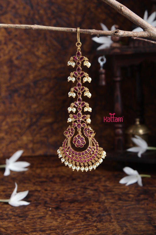 Ruby Kemp Chanbali Maang Tikka - MT054