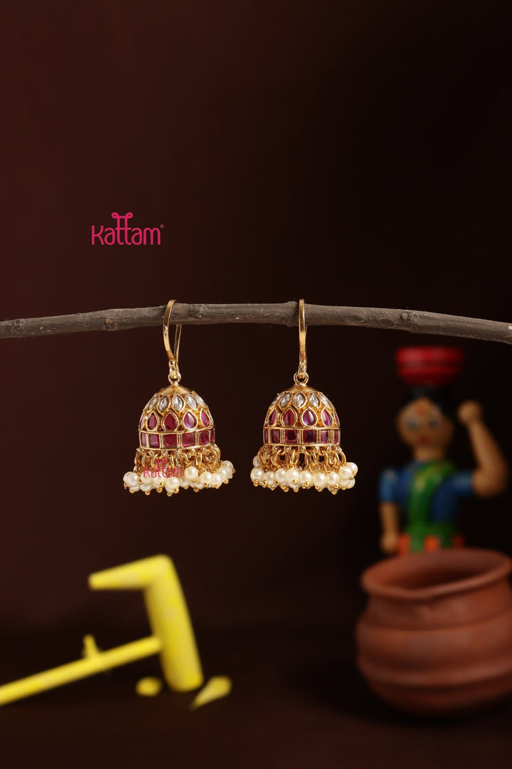 Ruby Kemp Small Hook Jhumka - E1332