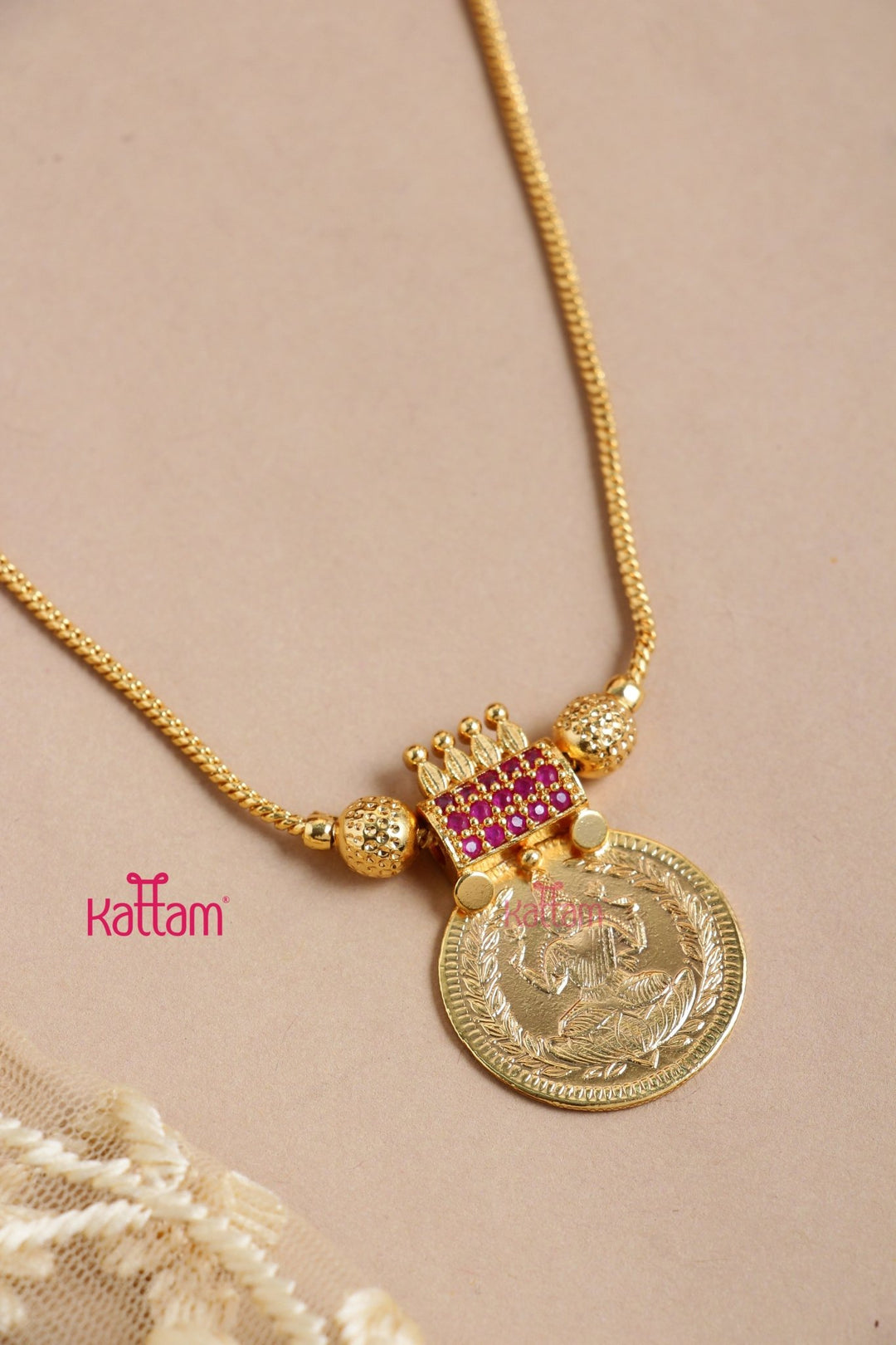 Ruby Lakshmi Chain ( No Earrings ) - N3280