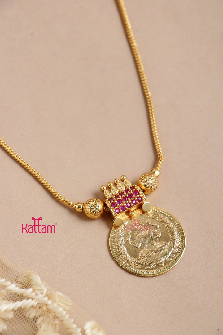 Ruby Lakshmi Chain ( No Earrings ) - N3280