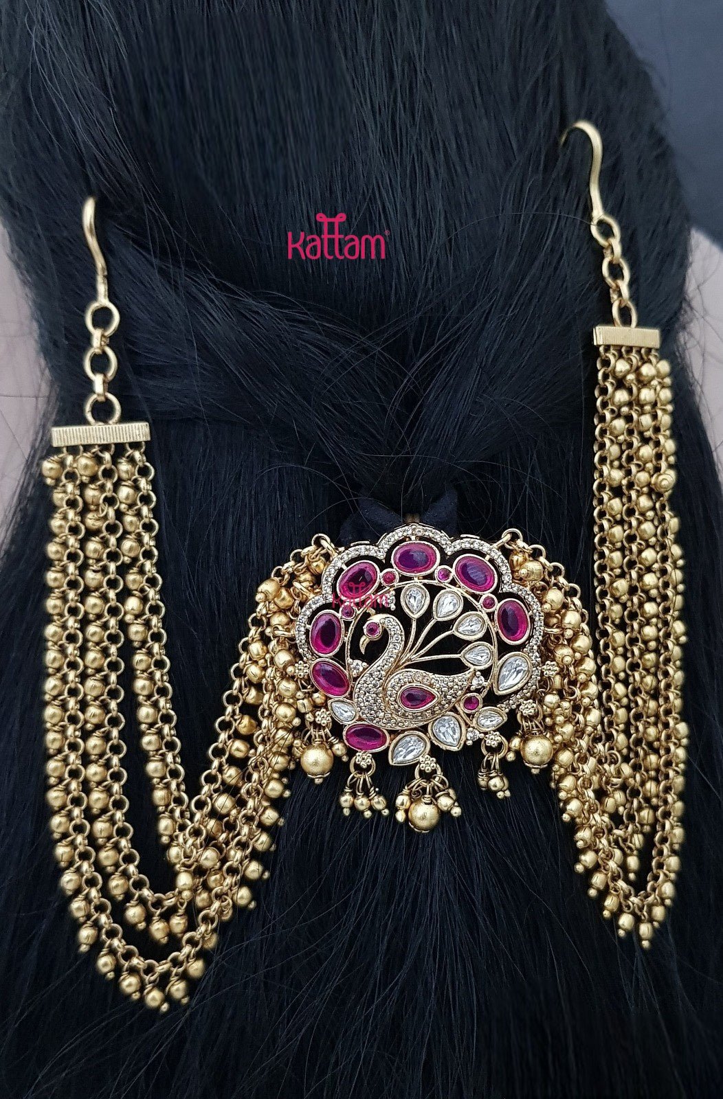 Ruby Peacock Bun Billai - Design 55 - JB197