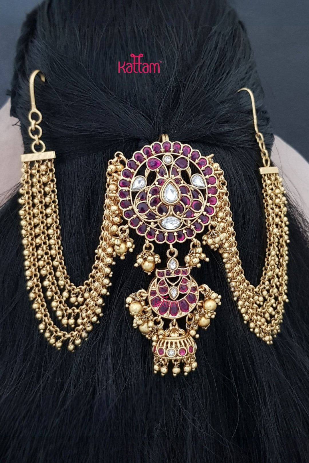 Ruby Peacock Halfmoon Bun Billai - Design 59 - JB201