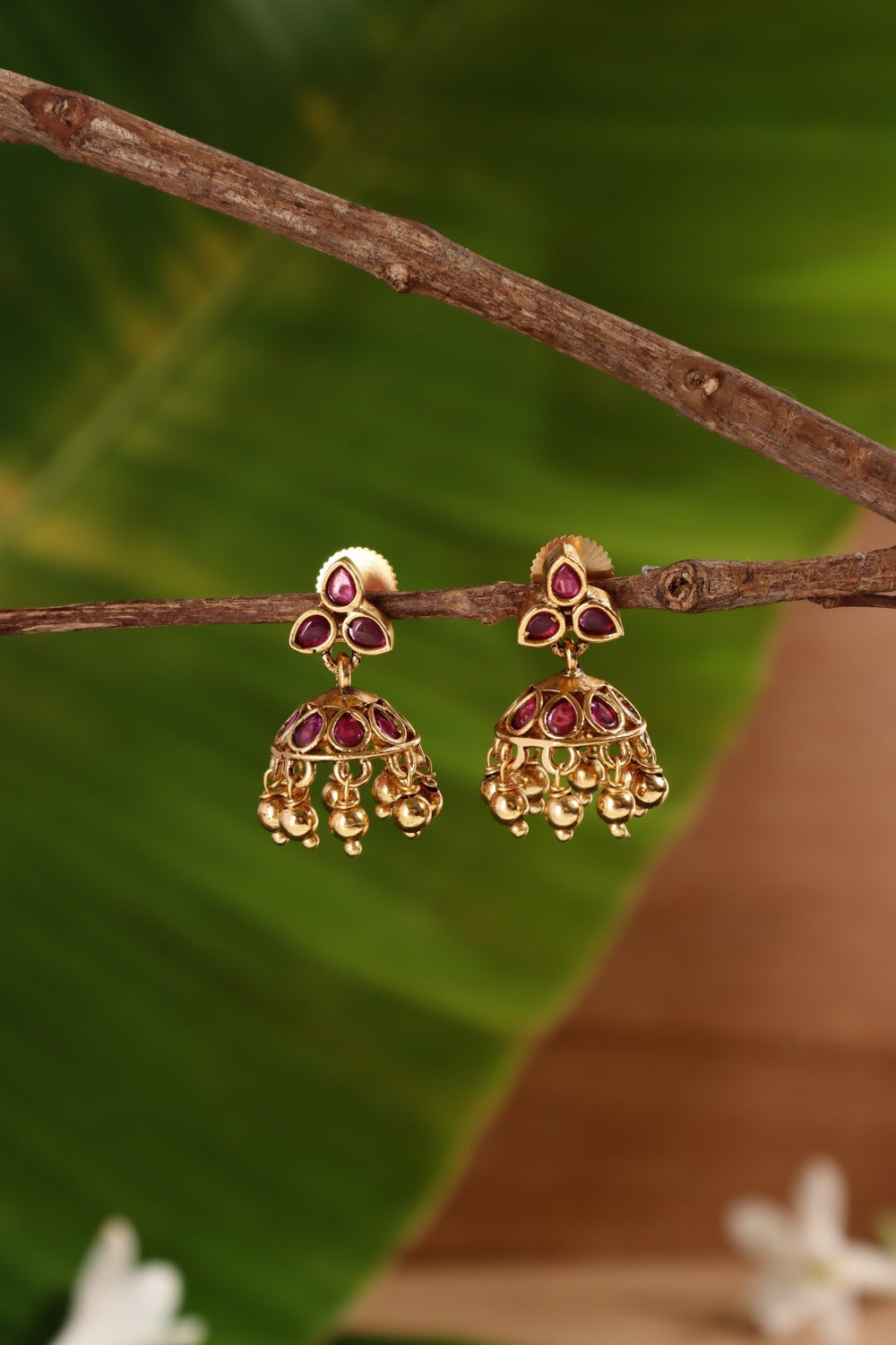 Ruby Thilak Jhumka - E1440