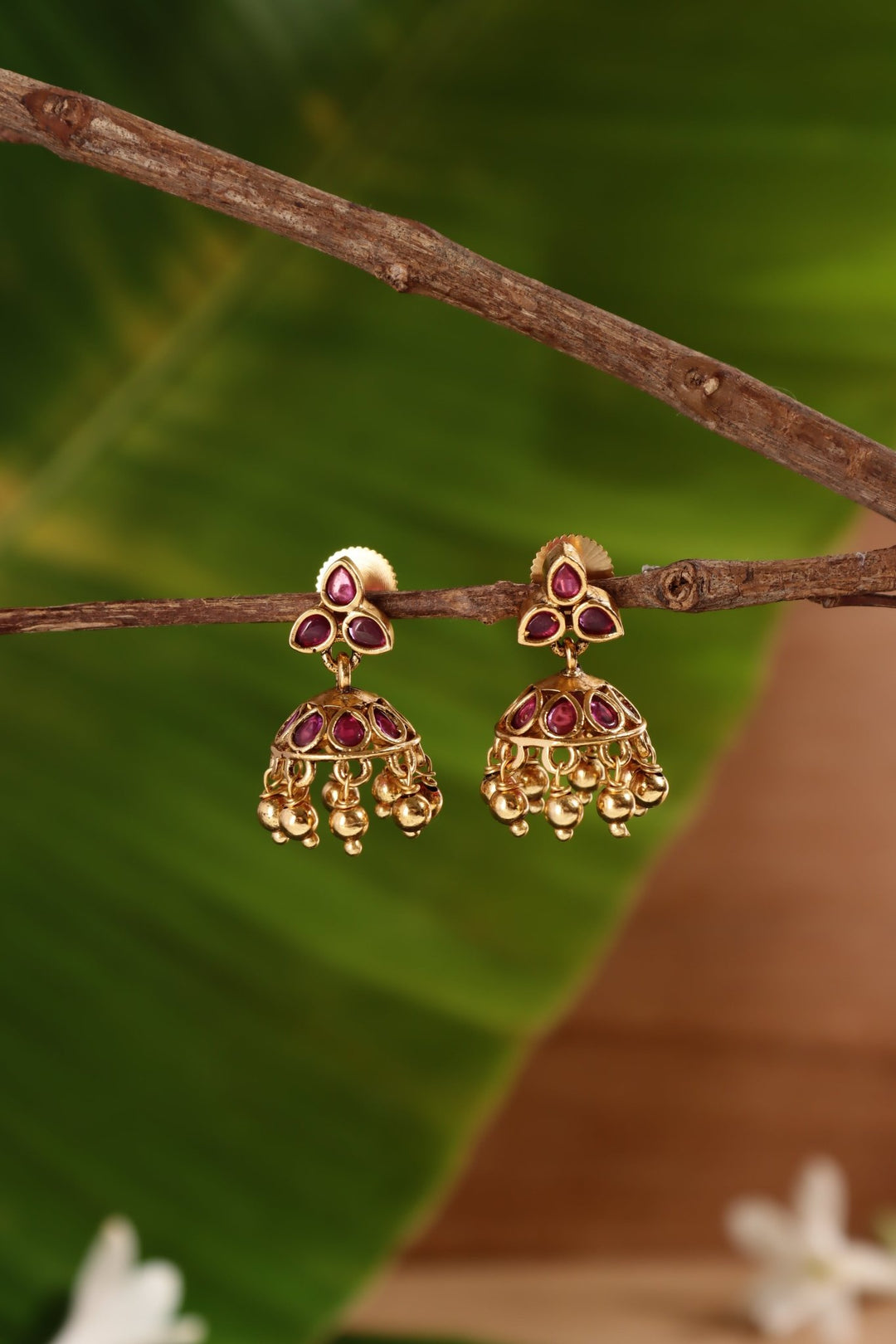 Ruby Thilak Jhumka - E1440