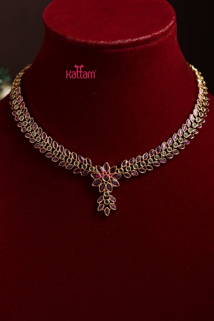 Rubygreen Leafy Necklace - N3862