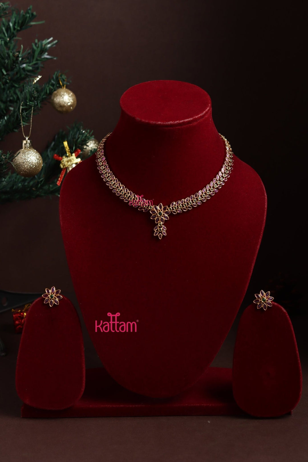 Rubygreen Leafy Necklace - N3862