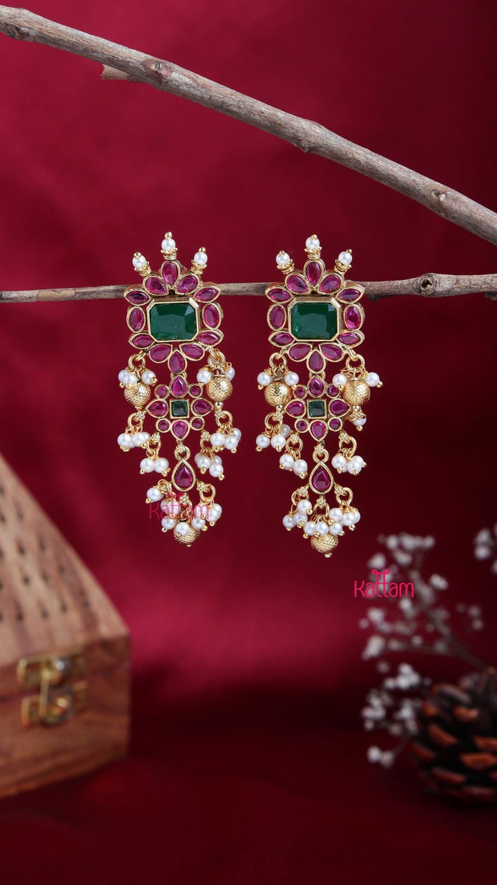 Rubygreen Statement Earring - E866