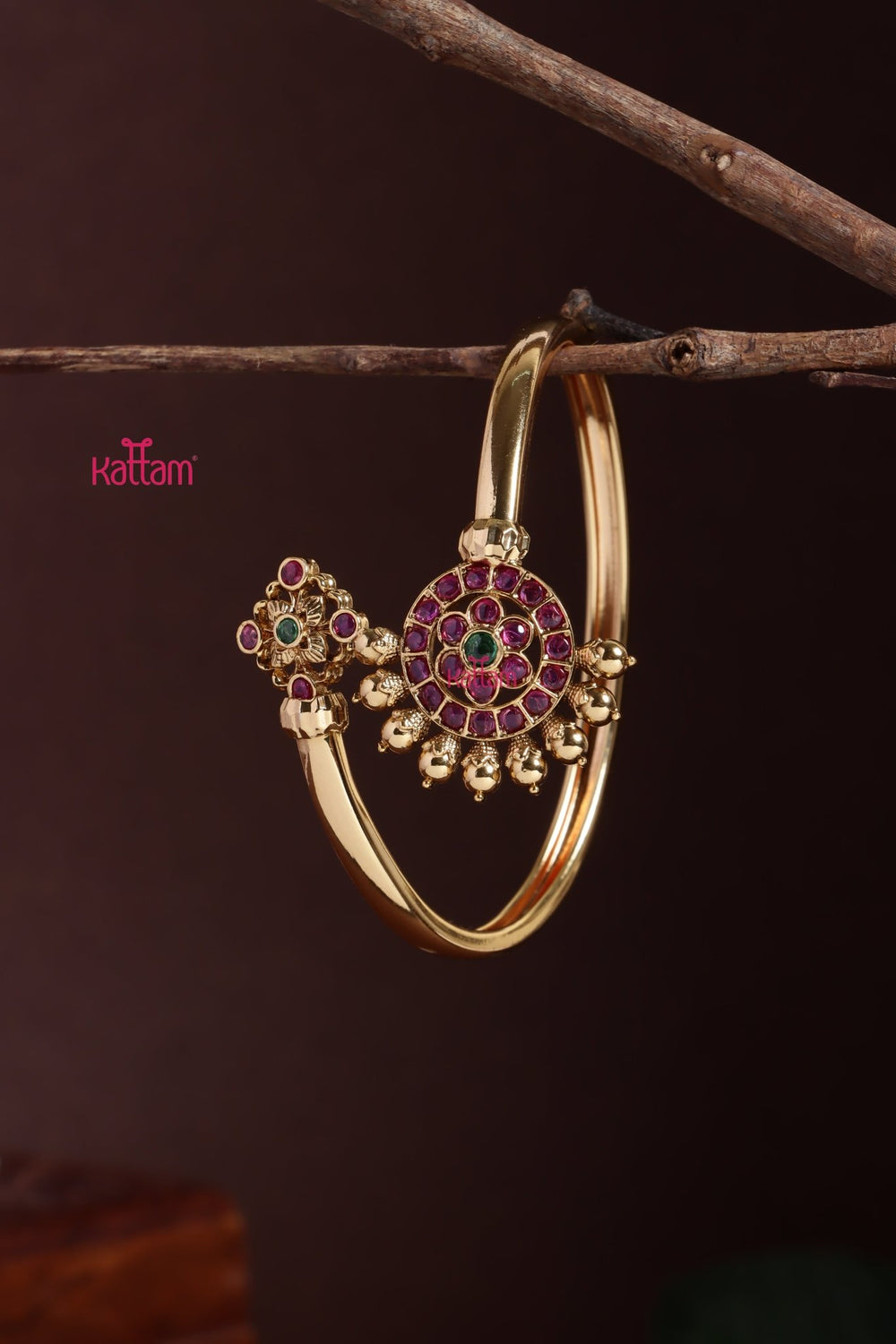 Rubygreen Stone Chakra Kada - B625
