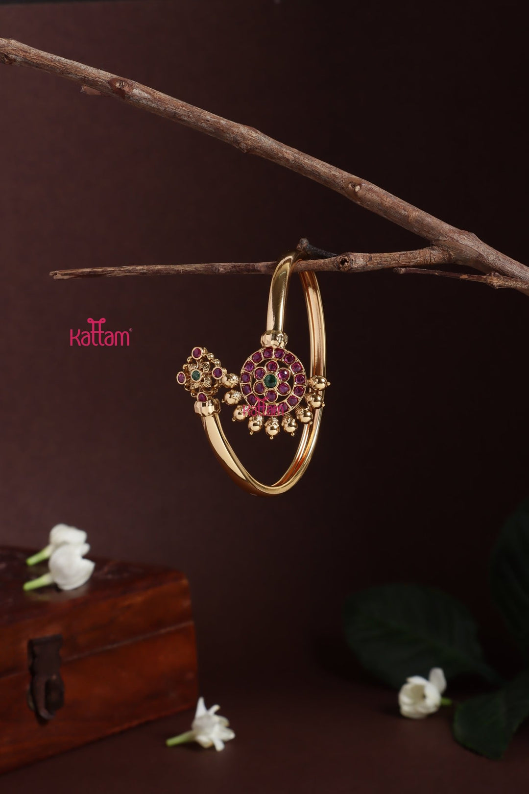 Rubygreen Stone Chakra Kada - B625