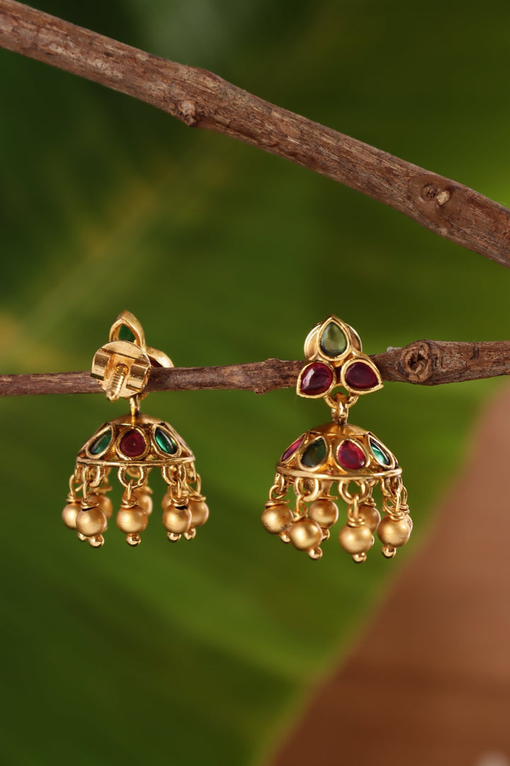 Rubygreen Thilak Jhumka - E1441