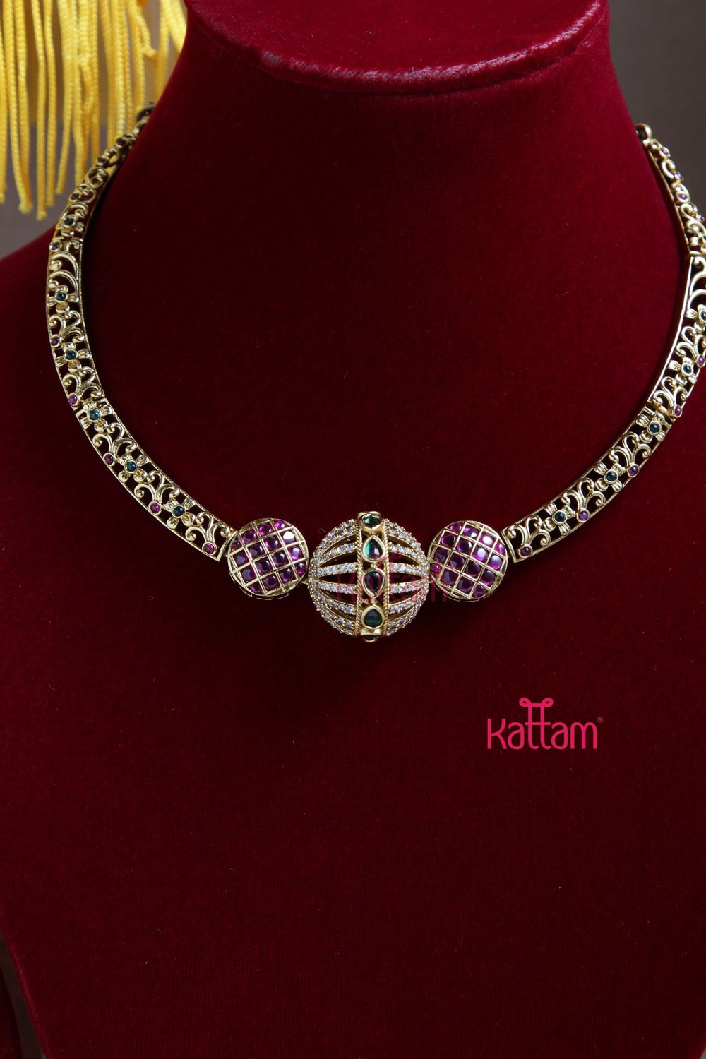 Rudra - AD Stone Choker - N3005