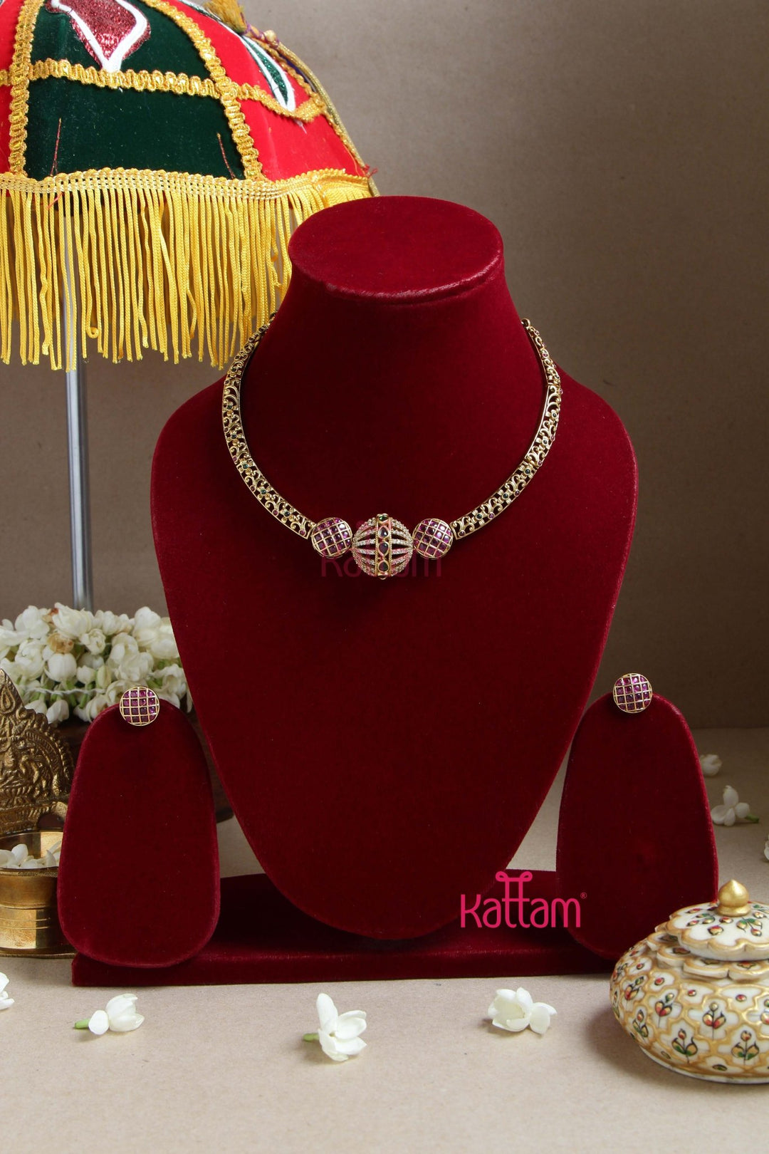 Rudra - AD Stone Choker - N3005