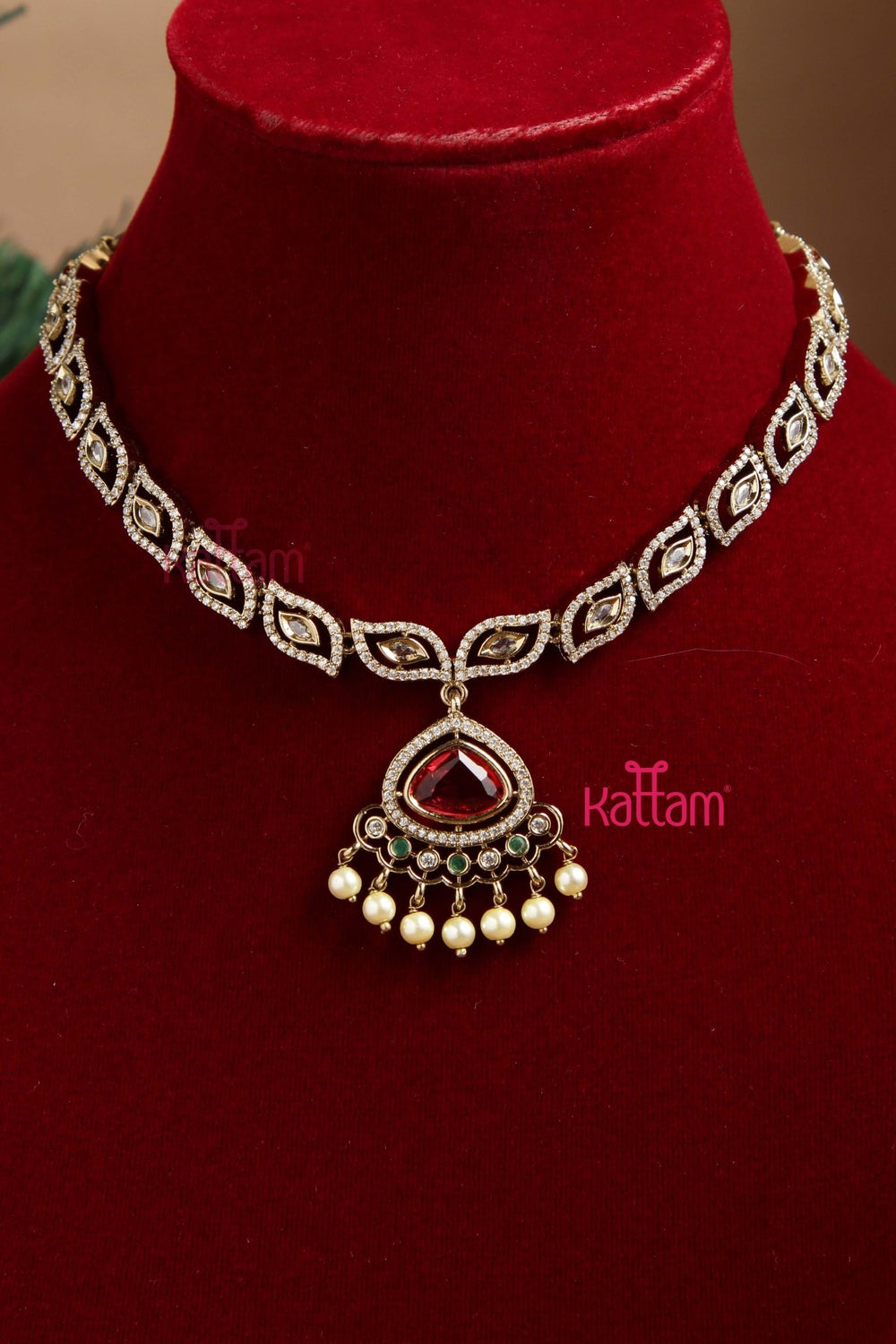 Saha Victorian Short Necklace - N6095