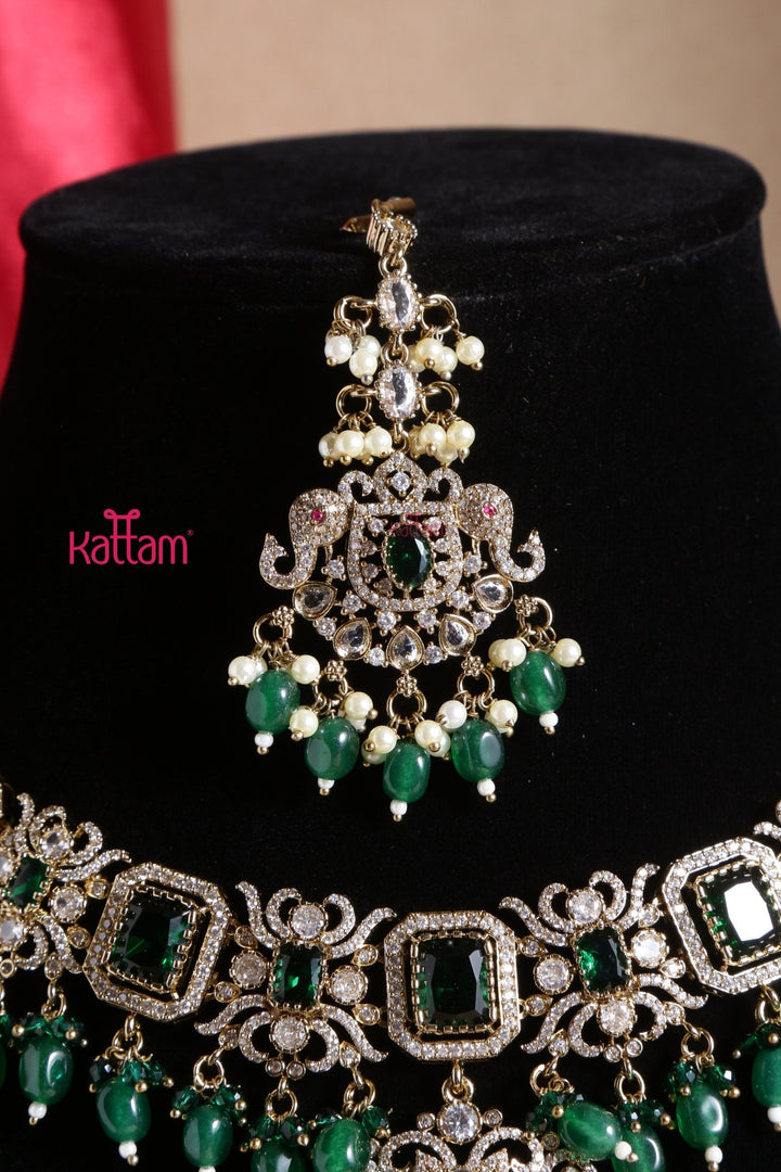 Sahara - Green Victorian Bridal Jewellery ( Sold Separately ) - N5252N