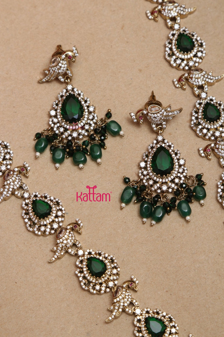 Sahara - Green Victorian Bridal Jewellery ( Sold Separately ) - N5252H