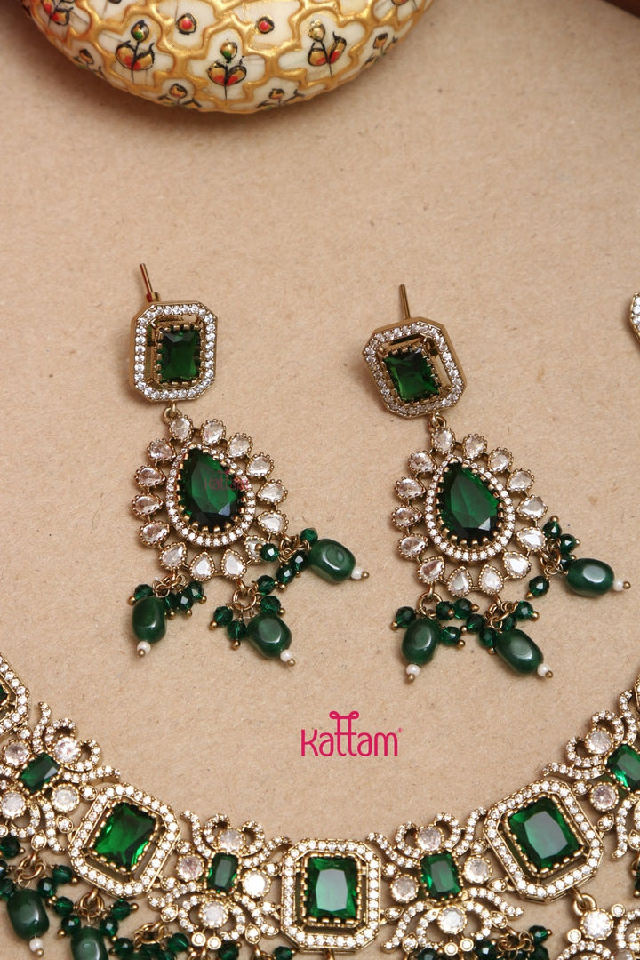Sahara - Green Victorian Bridal Jewellery ( Sold Separately ) - N5252N