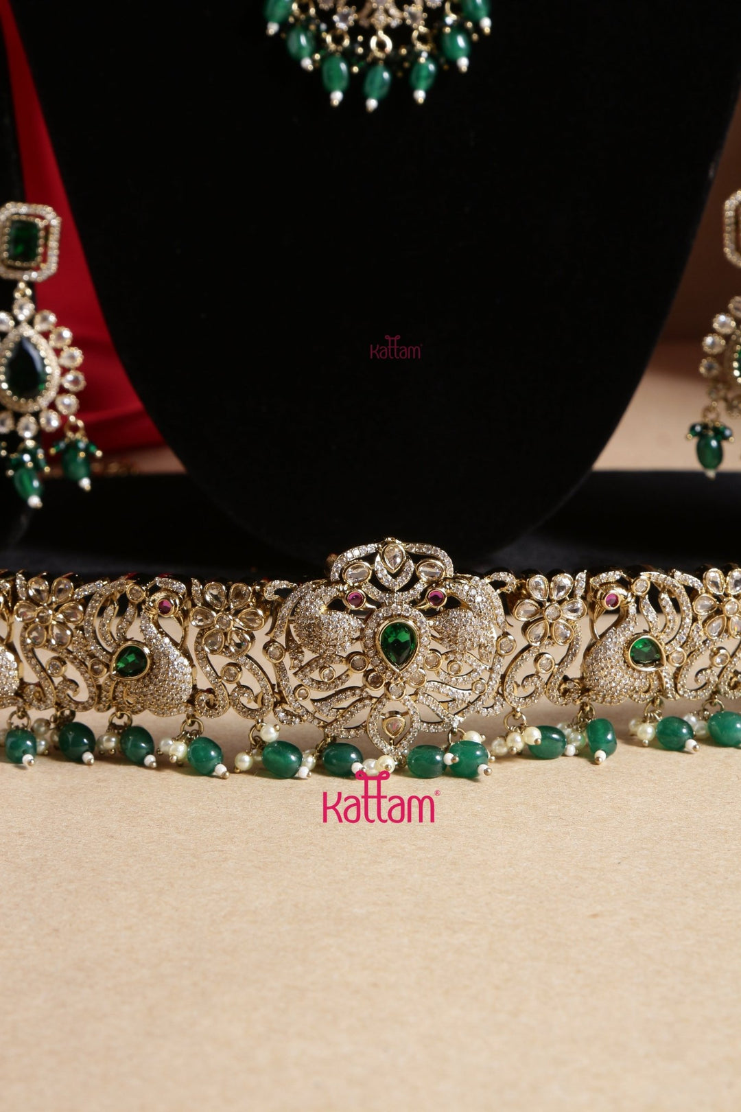 Sahara - Green Victorian Bridal Jewellery ( Sold Separately ) - N5252N