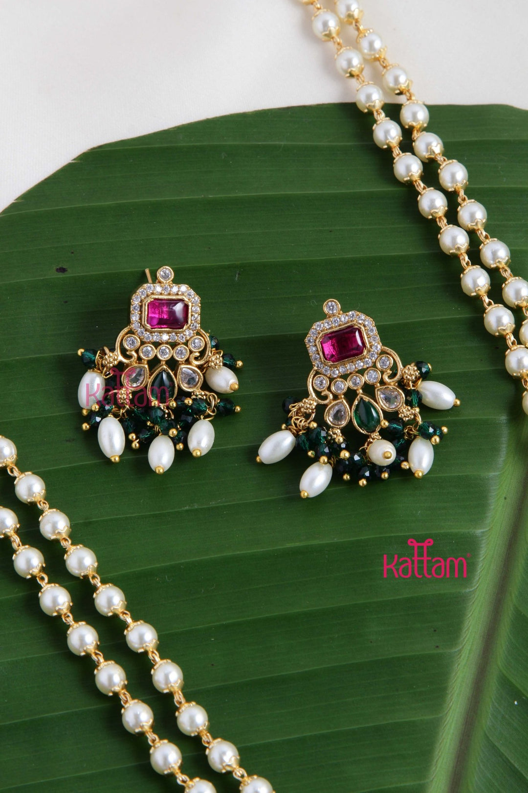 Sana - Ruby Green Pearl Haram - N2708