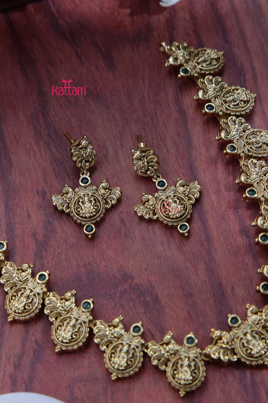 Selvi - Antique Lakshmi Coin Choker - N3377
