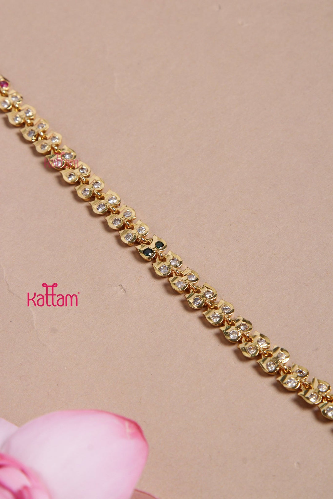 Semi Bridal Gati Necklace Haram Maang Tikka Set 1 - N3173