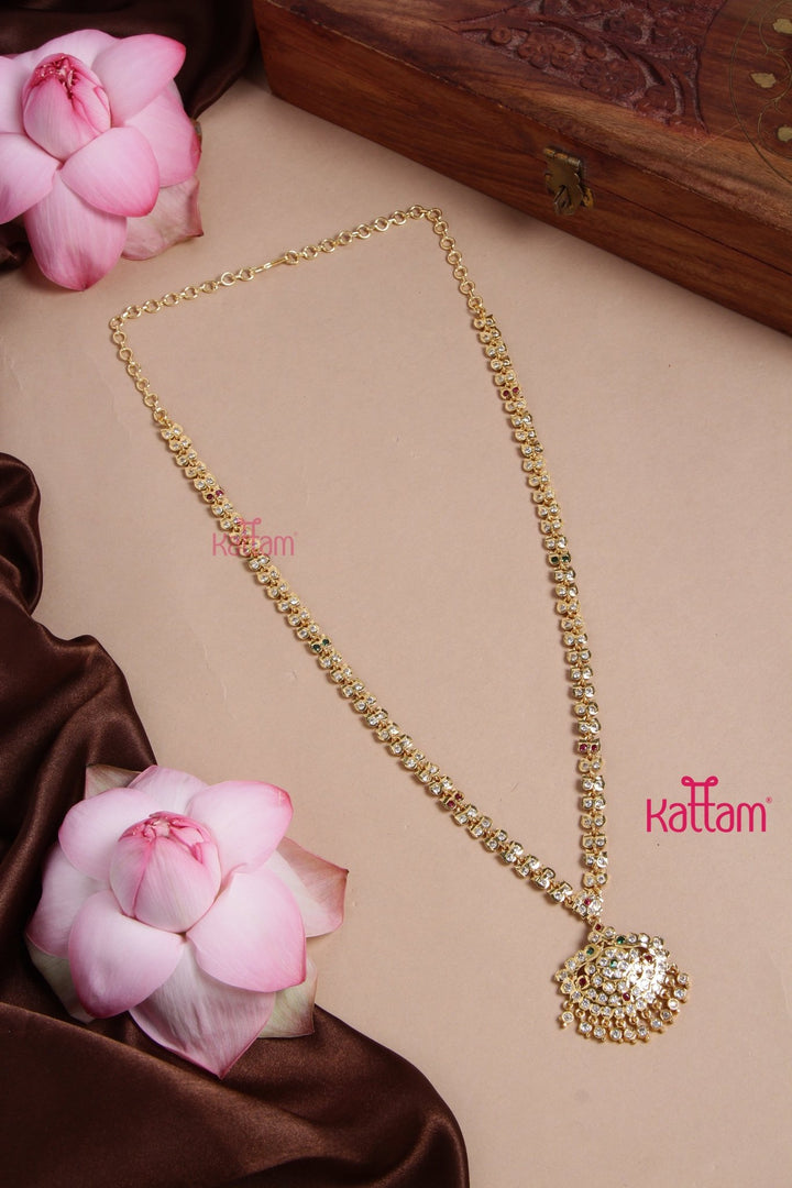 Semi Bridal Gati Necklace Haram Maang Tikka Set 1 - N3173